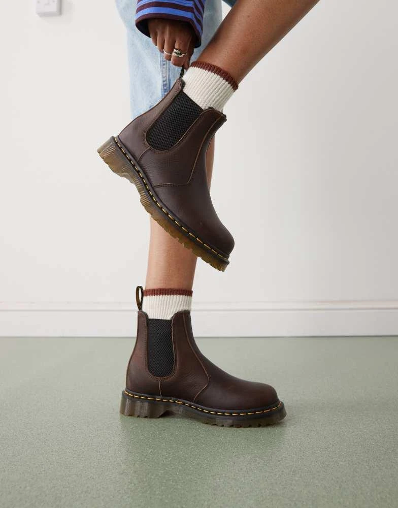 Shop Dr Martens 2976 Chelsea Boot in dark brown on Sale at  display picture 3