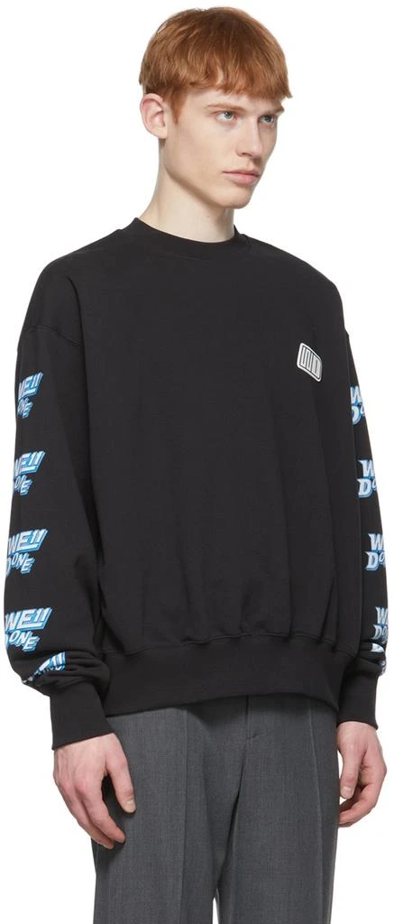 We11done Black Cotton Sweatshirt 2