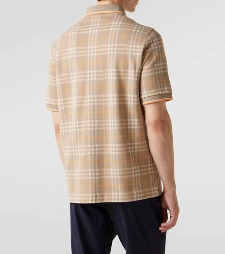 Burberry Checked cotton polo shirt 4
