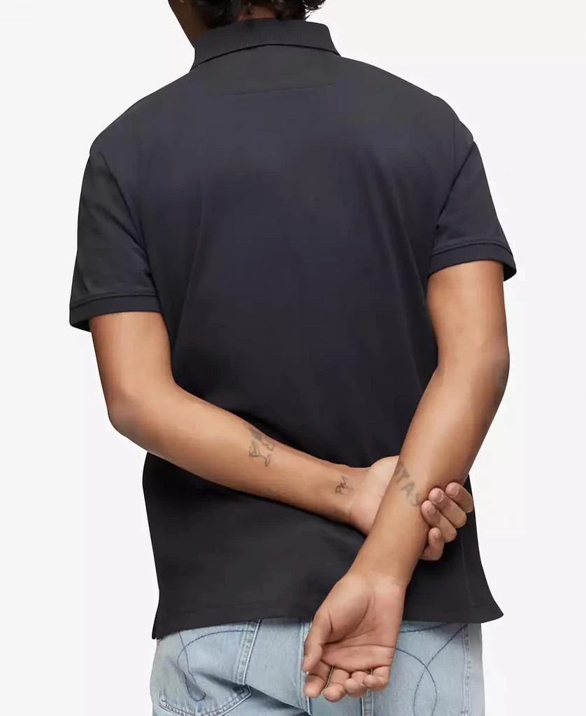 Calvin Klein Men's Regular-Fit Smooth Cotton Monogram Logo Polo Shirt 2
