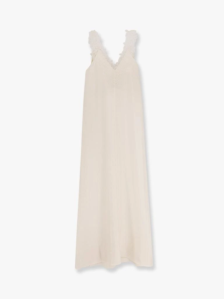 Rohe Long silk dress with lace details 4