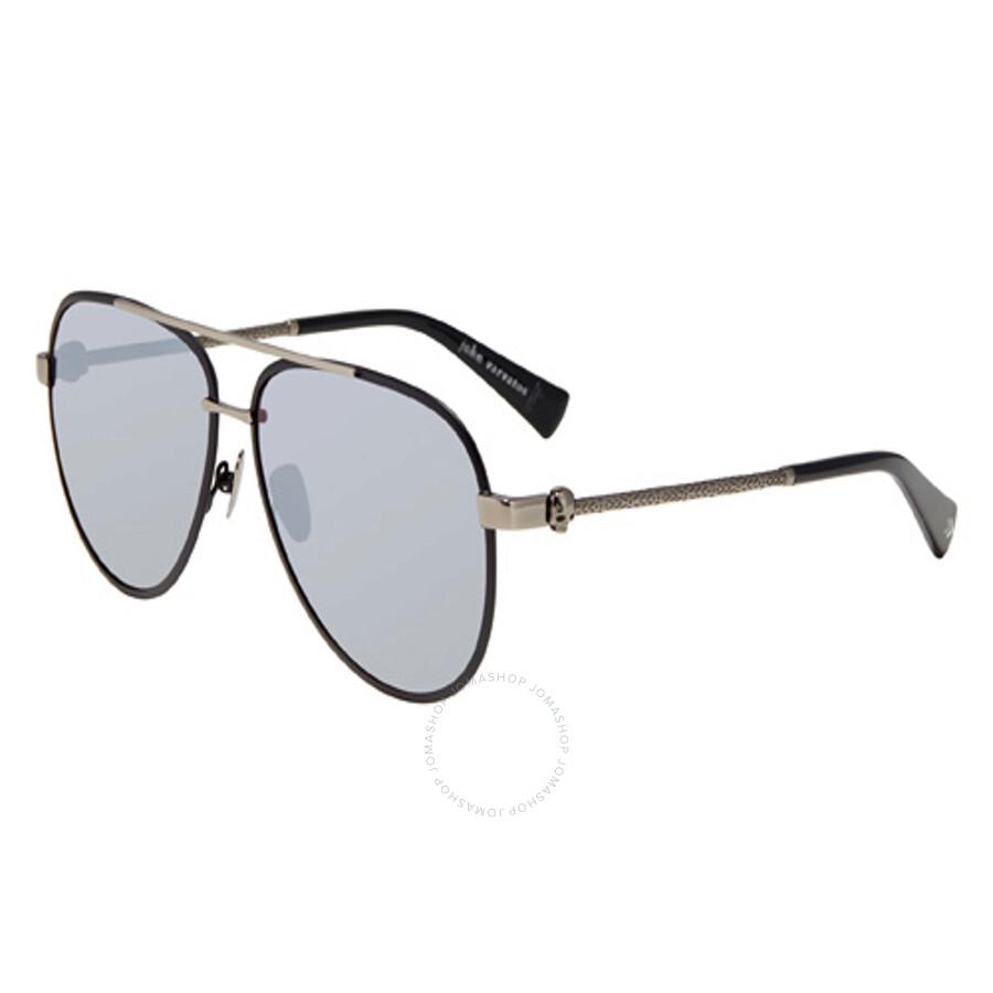 John Varvatos Smoke Pilot Men's Sunglasses V546 MBL 63