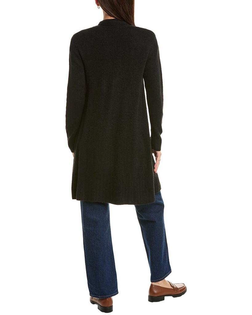 Bobeau Open Front Wool-Blend Cardigan