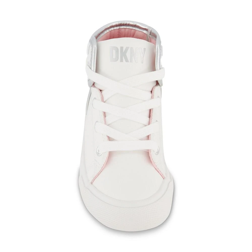 DKNY Little Girls Fashion Athletic High Top Sneakers 7