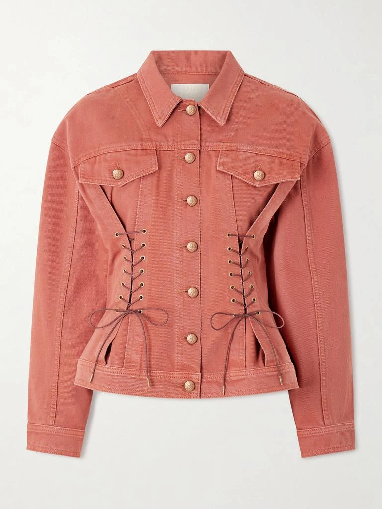 Ulla Johnson Naomi Denim Jacket - Brick