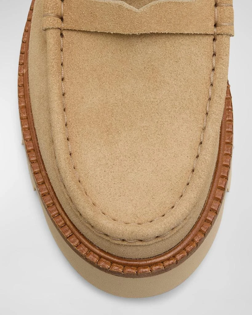 Pedro Garcia Sebas Suede Chunky Penny Loafers 6