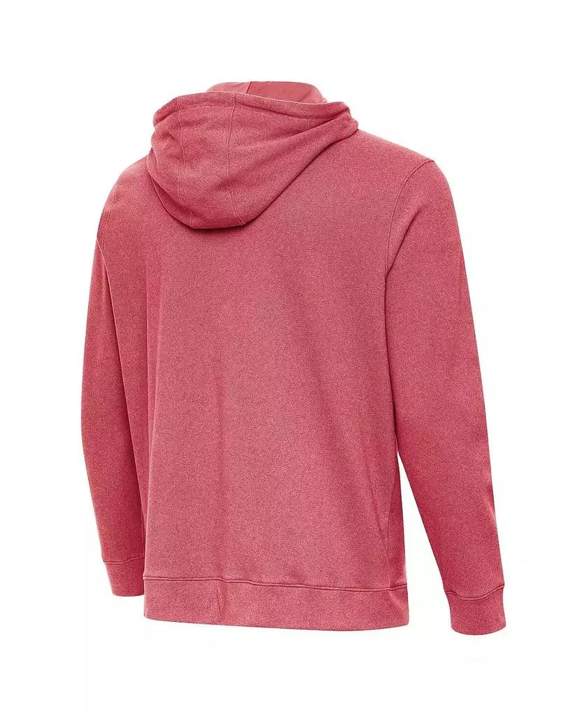 Antigua Men's Heather Scarlet Ohio State Buckeyes Cloud Pullover Hoodie 3