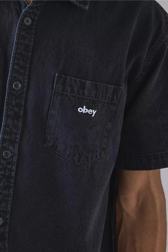 Obey OBEY Owens Short Sleeve Denim Shirt 4