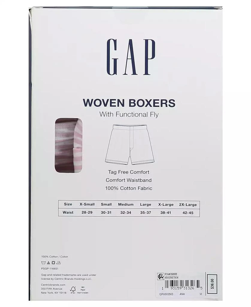 GAP Men's 3-Pk. Cotton Boxers 5