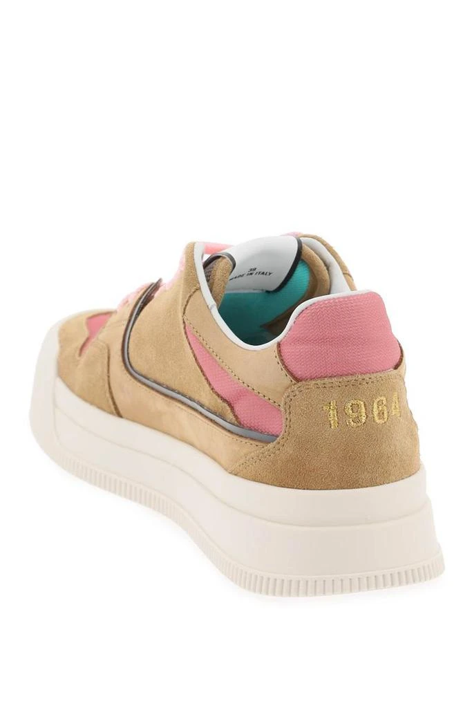 DSQUARED2 suede new jersey sneakers in leather 3