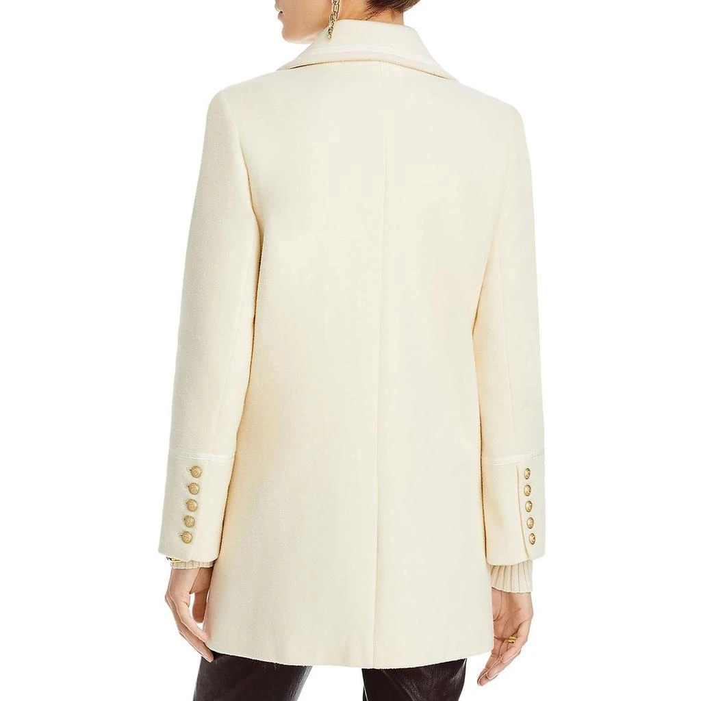 L'Agence Womens Wool Blend Midi Pea Coat 2