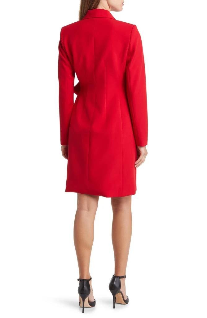Tahari Side Tie Long Sleeve Wrap Coat Dress 2
