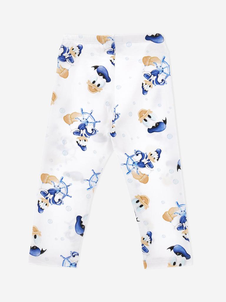 MONNALISA Monnalisa Girls Donald Duck Leggings in White