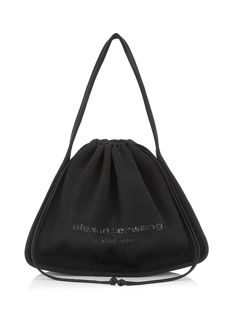 Alexander Wang Large Ryan Rib-Knit Shoulder Bag 1