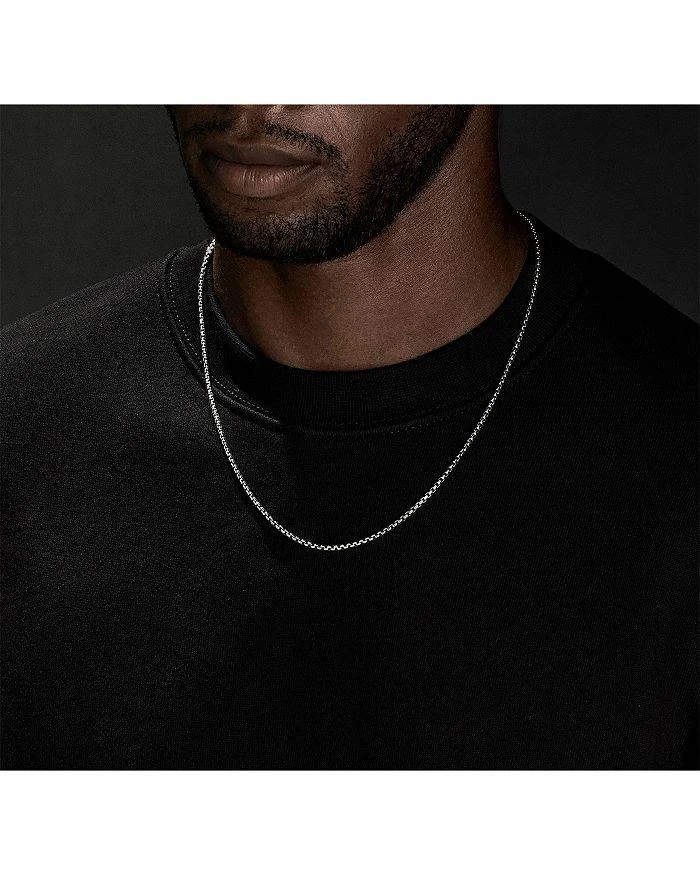 David Yurman Men's Sterling Silver Small Box Chain 18-26", 2.7mm 6