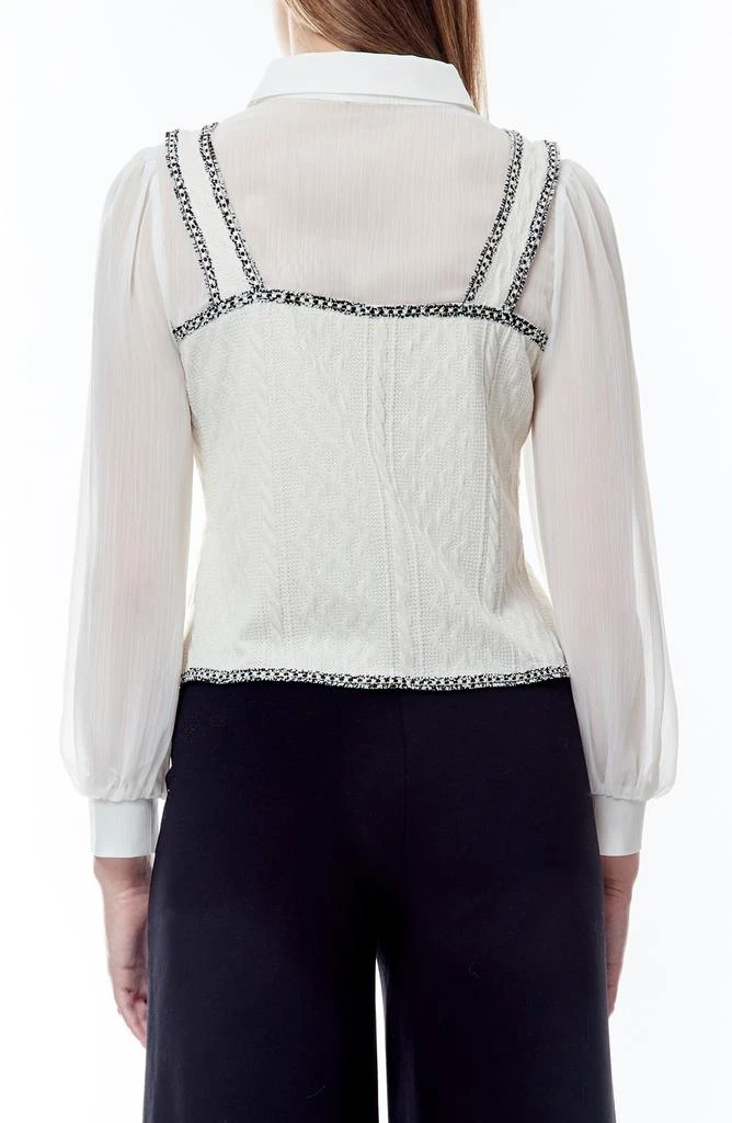 Love by Design Padma Tweed Trim Twofer Top 2