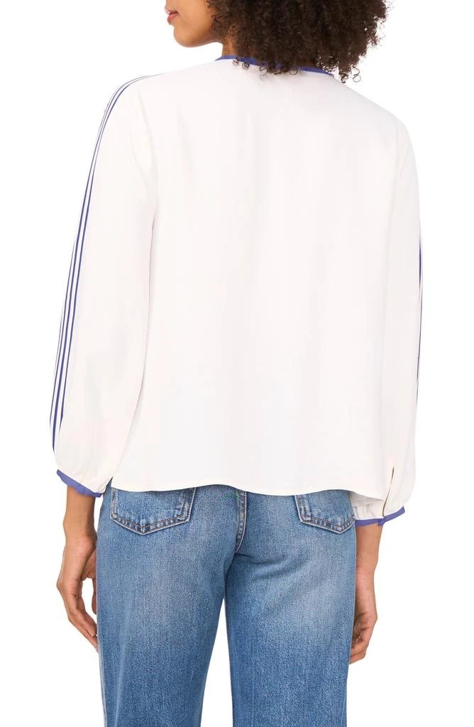 Vince Camuto Stripe Sleeve Detail Top 2