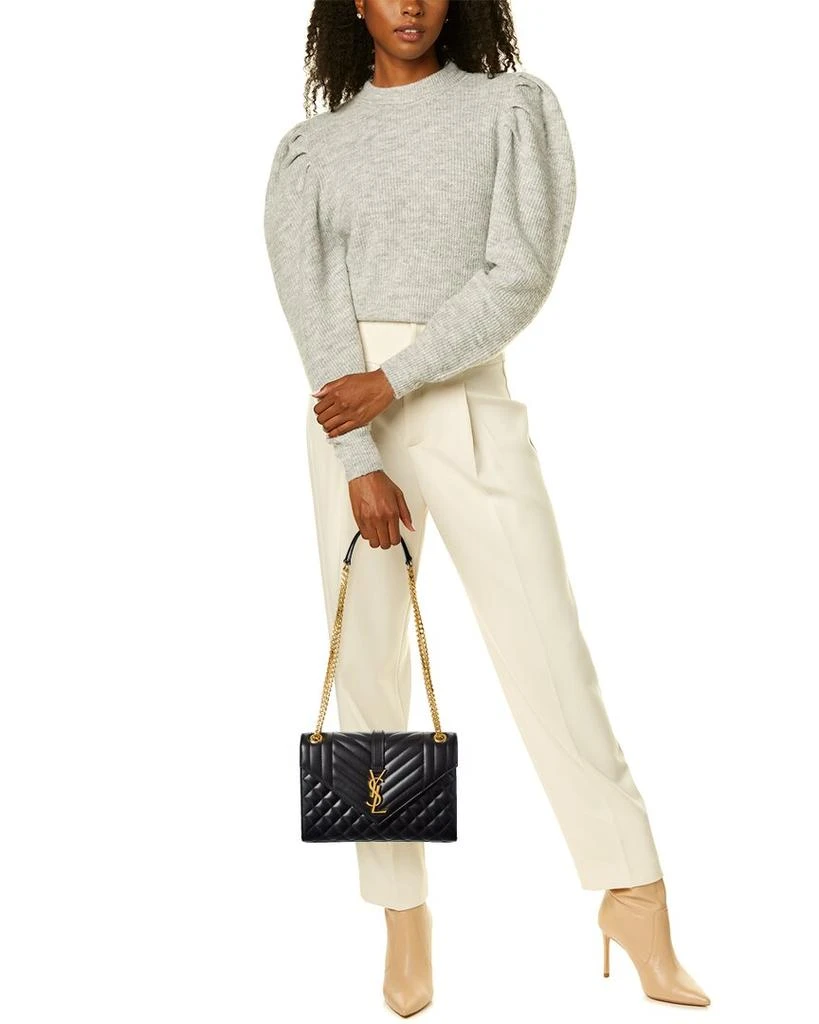Yves Saint Laurent Envelope Medium Leather Shoulder Bag 4
