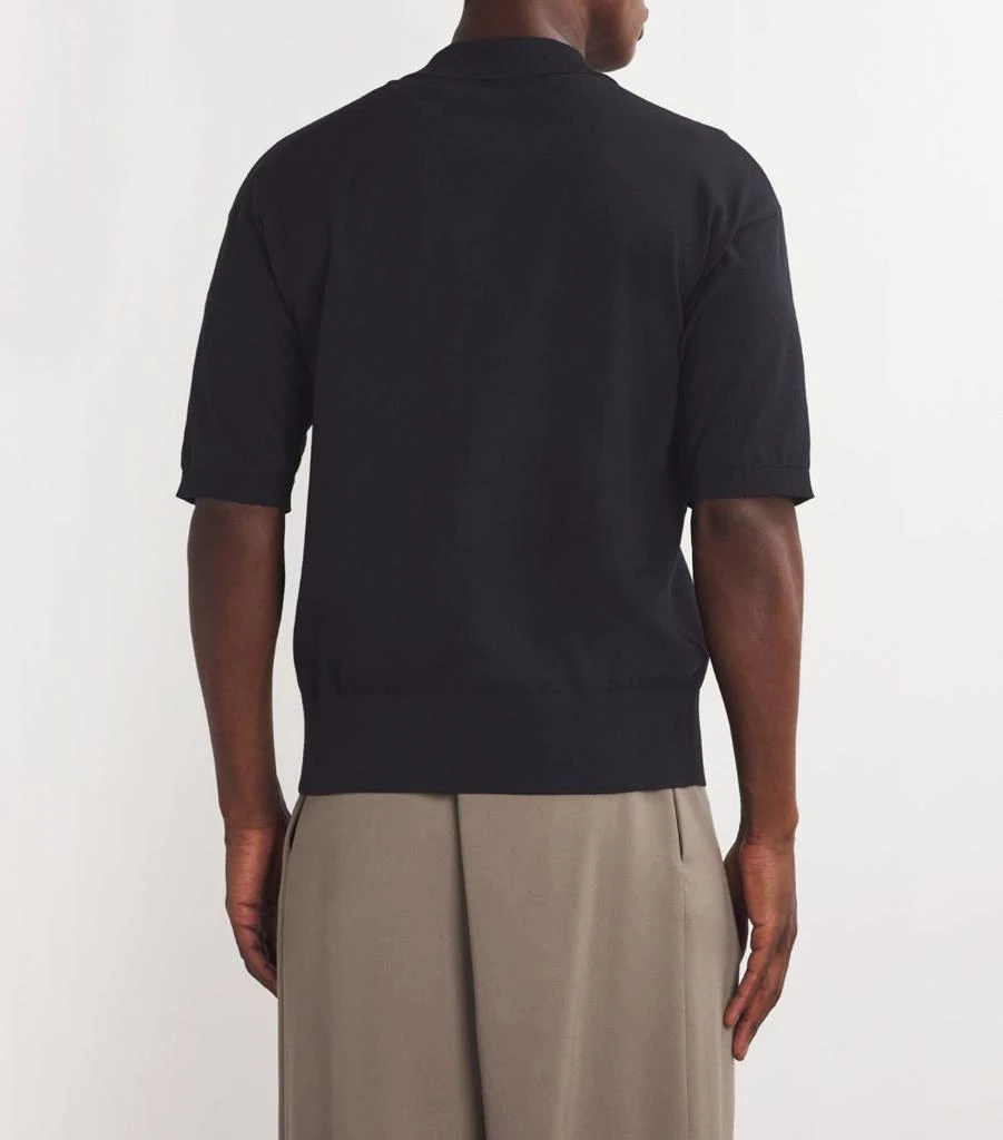 The Row Tiago Cotton-Cashmere Polo Shirt 4