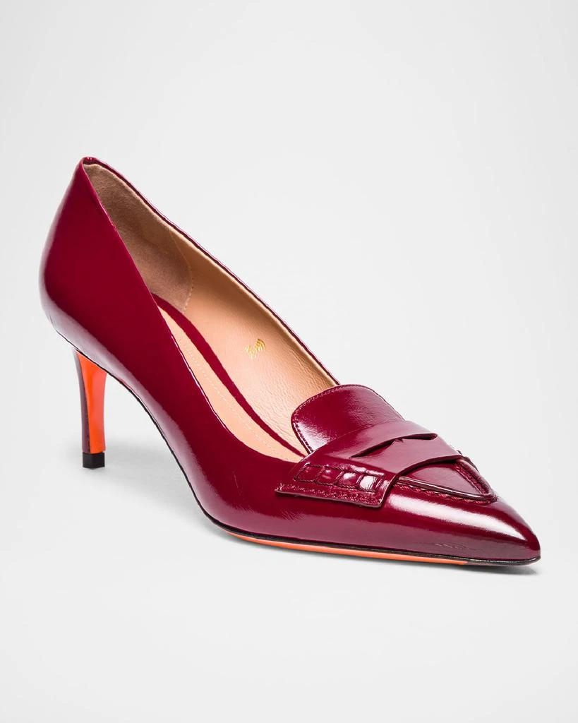 Santoni Leather Penny Loafer Pumps 2