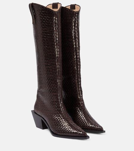 Souliers Martinez Sole Telar leather knee-high boots