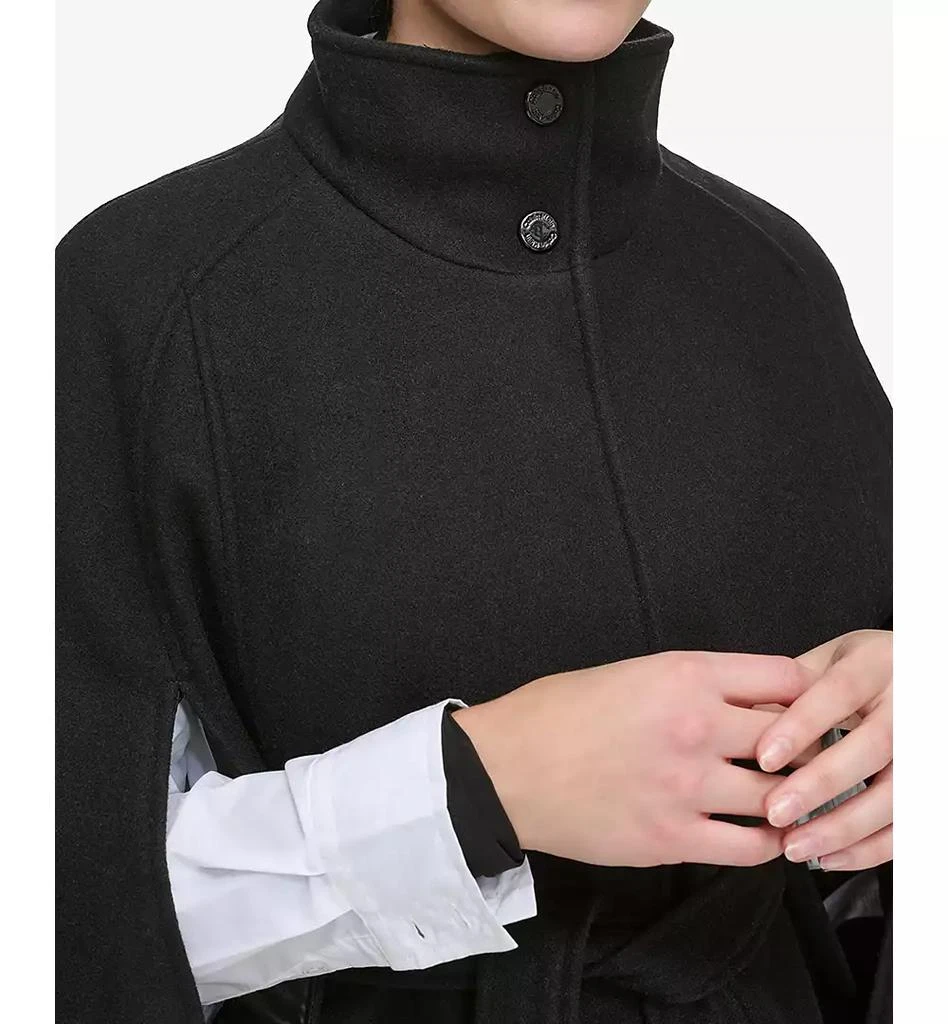 Calvin Klein Womens Double-Breasted Cape Coat 4