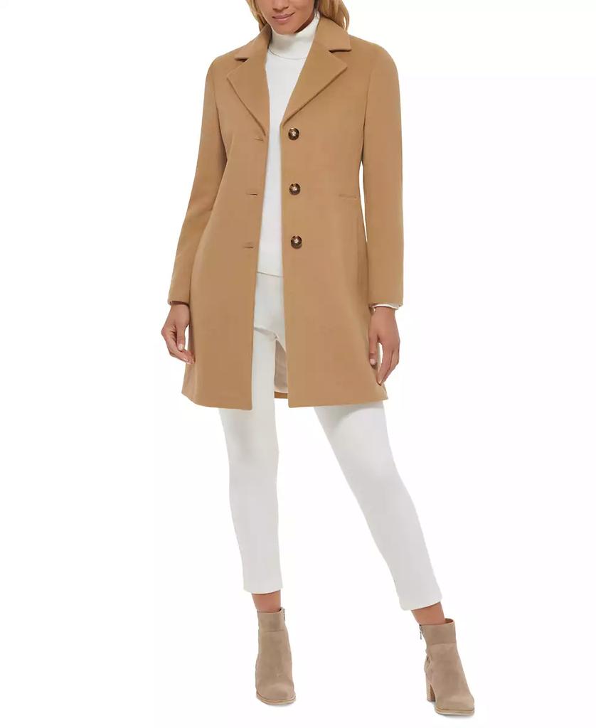 Calvin klein single breasted lux wool coat online