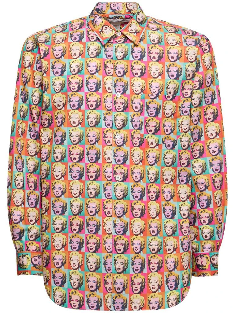 Comme des Garcons Andy Warhol Printed Cotton Poplin Shirt 1