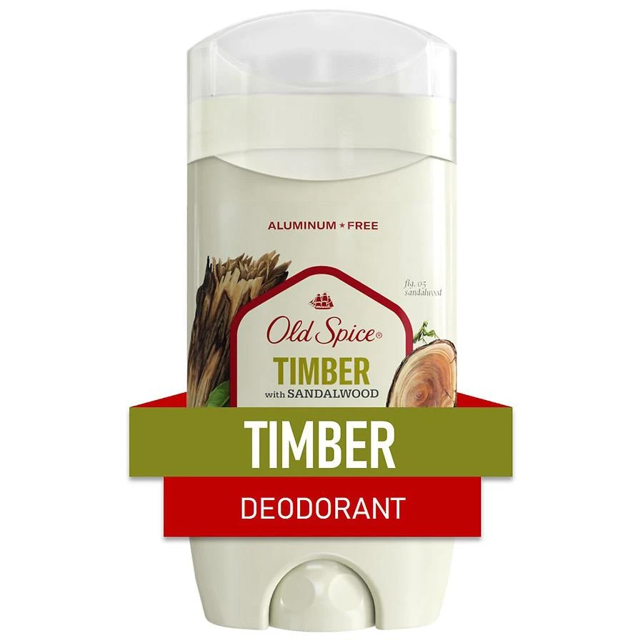 Old Spice Men's Deodorant Aluminum-Free, 24/7 Lasting Freshness Timber with Sandalwood 2