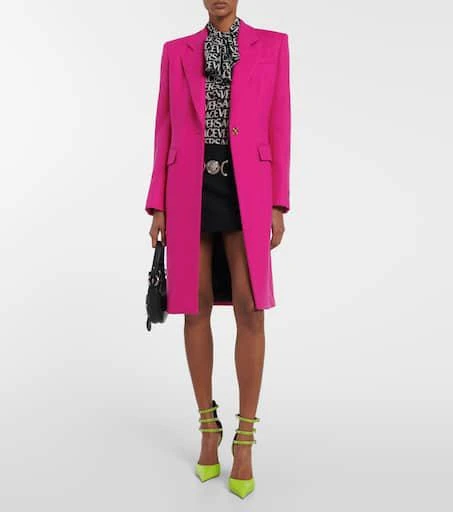 Versace Pin-Point embellished leather pumps 2