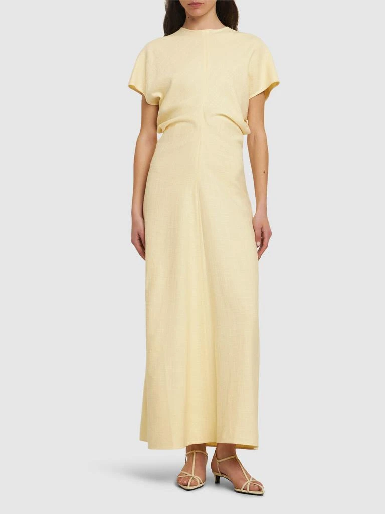 Totême Slouch Waist Viscose Blend Long Dress 1