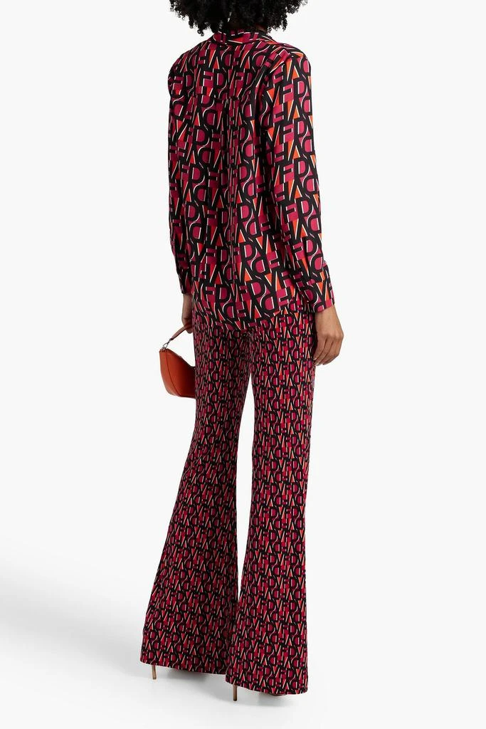 Diane von Furstenberg Sanorah printed crepe top 3