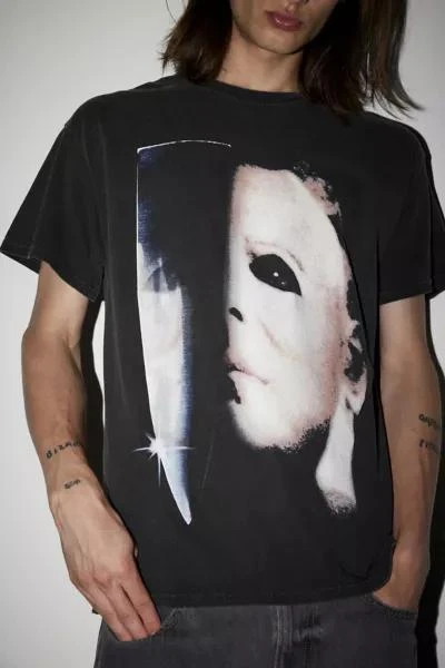 Urban Outfitters Halloween Mask Washed Cotton Graphic Tee 2