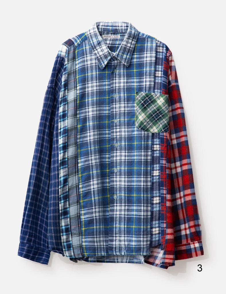 Needles FLANNEL SHIRT - 7 CUTS WIDE SHIRT 8