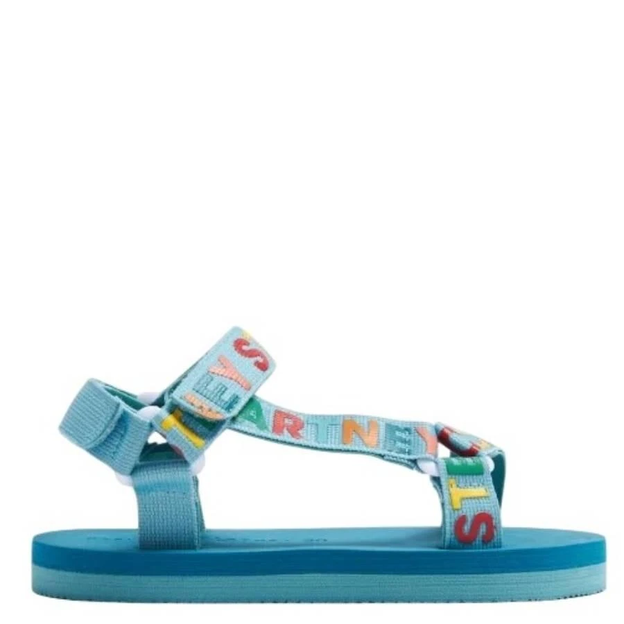 Stella McCartney Stella McCartney Kids Logo Tape Velcro Sandals, Brand Size 34 (3 Kids)