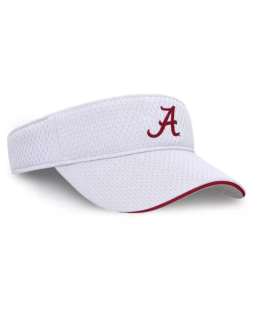 NIKE Men's and Women's White Alabama Crimson Tide 2025 Dugout Softball Ace Performance Adjustable Visor Hat 3
