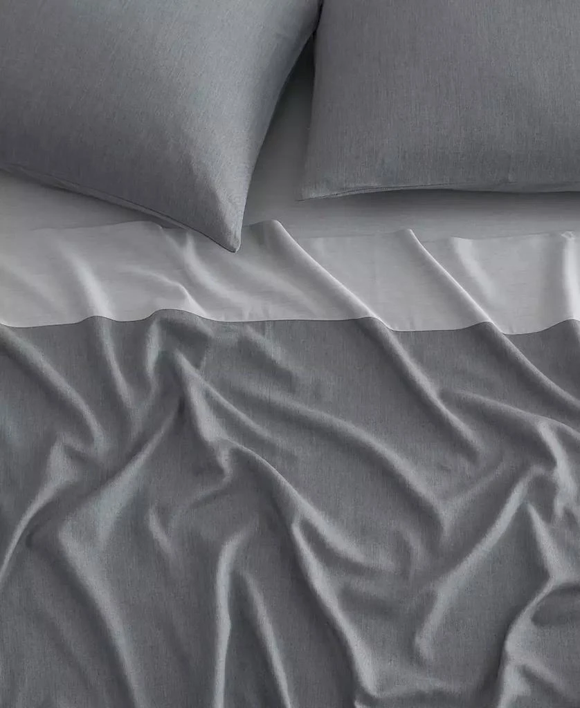 Calvin Klein Contrast Weave Rekoop Sateen 4-Pc. Sheet Set 3