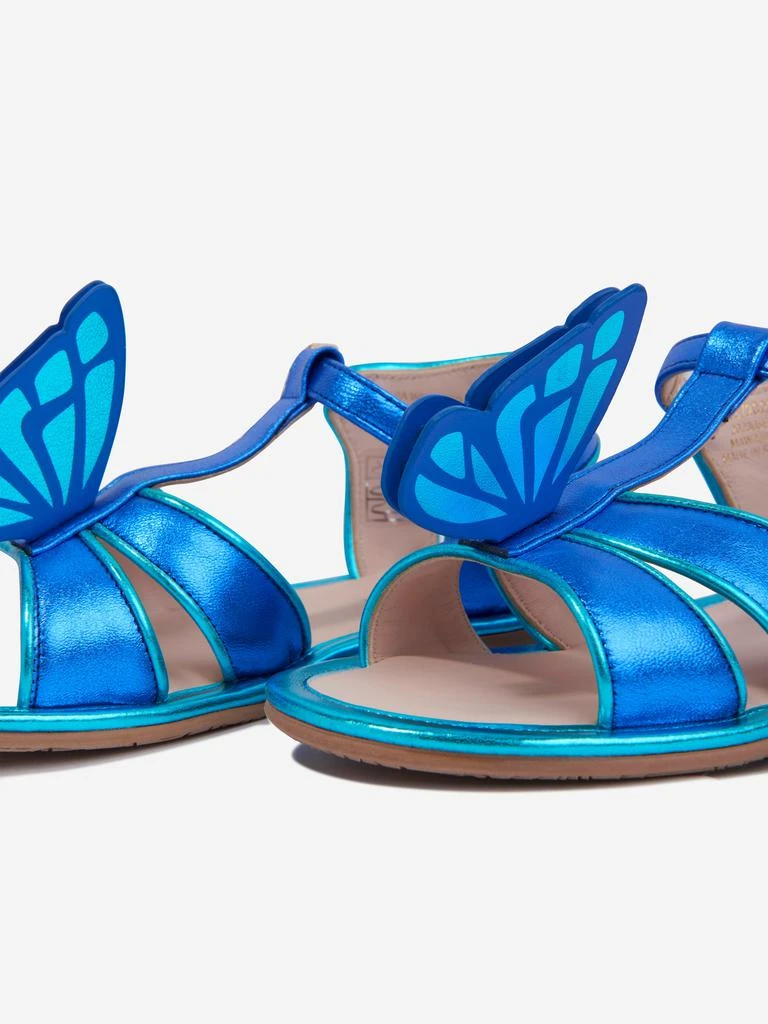 Sophia Webster Girls Leather Celeste Sandals in Blue 4