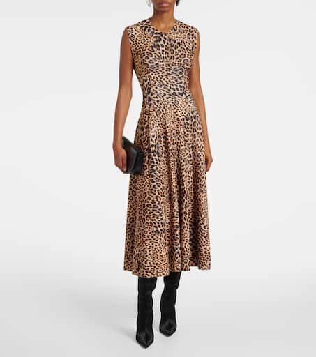 Norma Kamali Grace leopard-print maxi dress 2