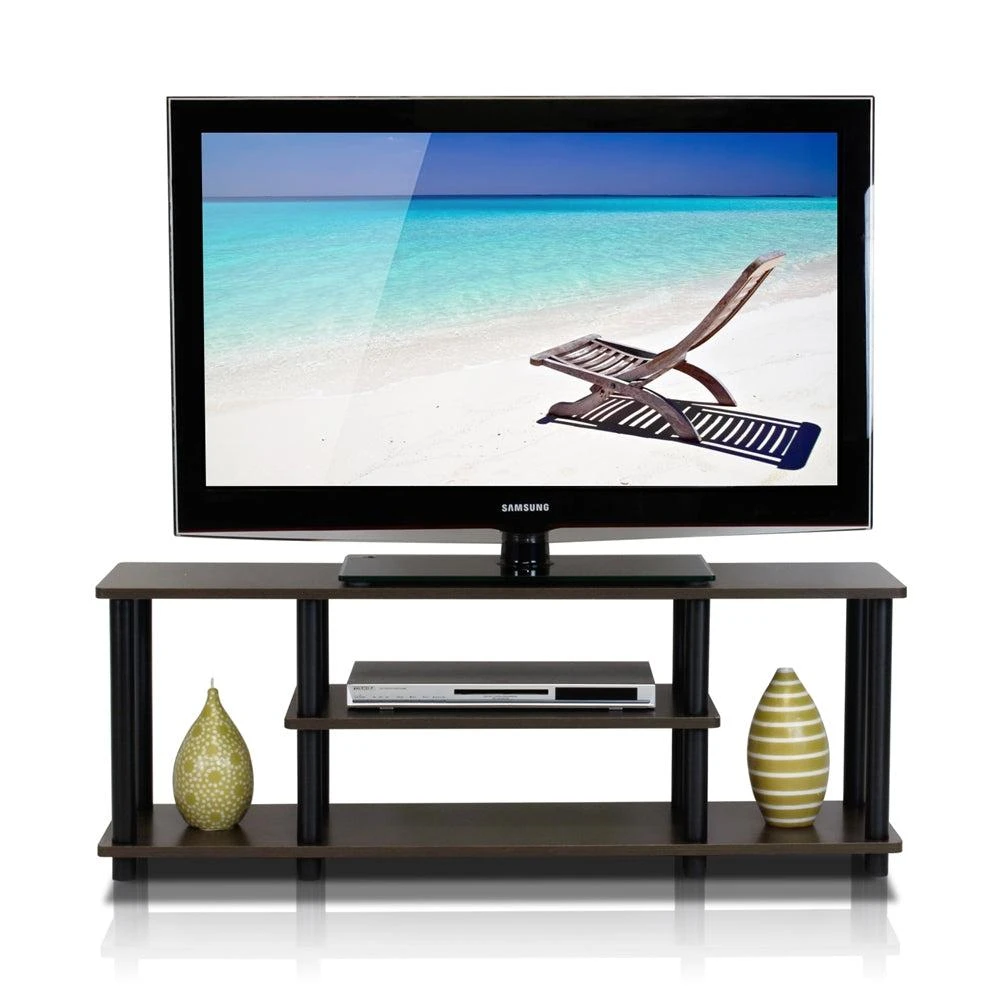 Furinno Turn-N-Tube No Tools 3-Tier Entertainment TV Stands 3