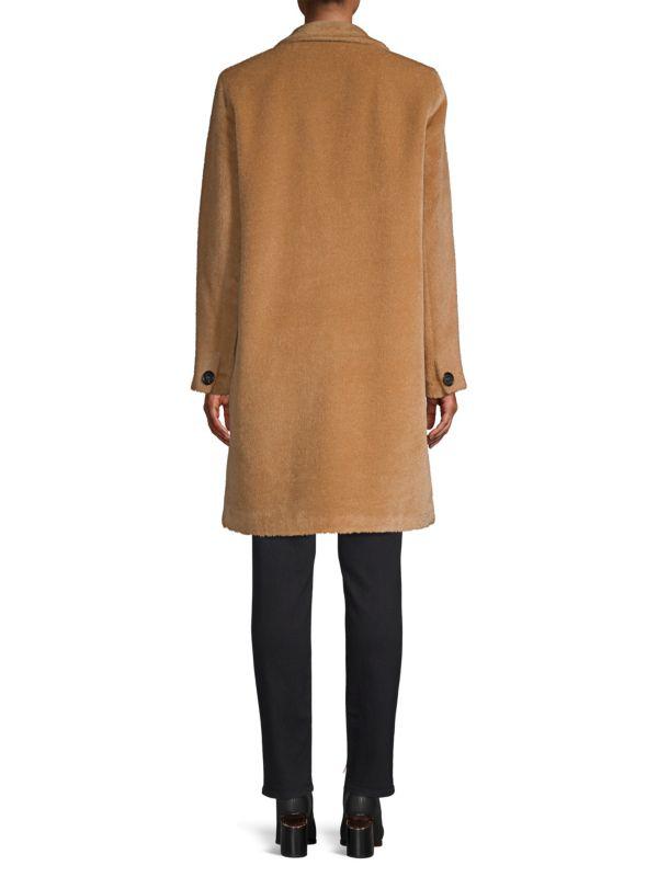 Jane Post Single-Breasted Alpaca & Wool Boy Coat
