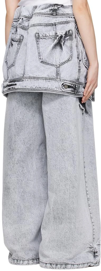 Juun.J Gray Layered Jeans 3