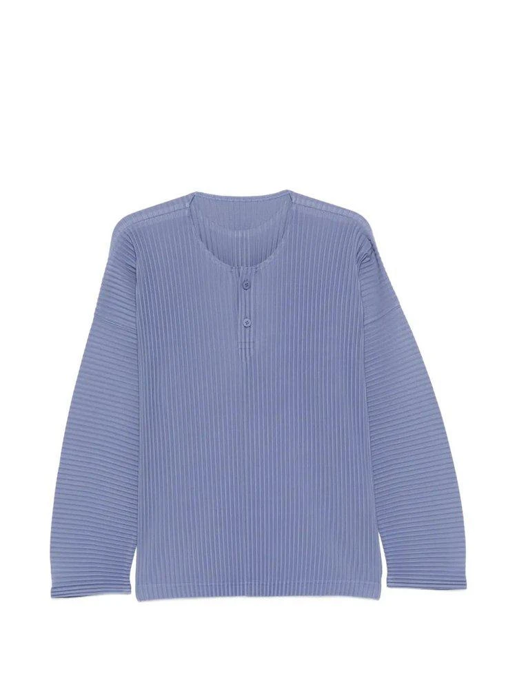 Homme Plissé Issey Miyake Homme Plissé Issey Miyake Monthly Colors February Henley-Neck Top