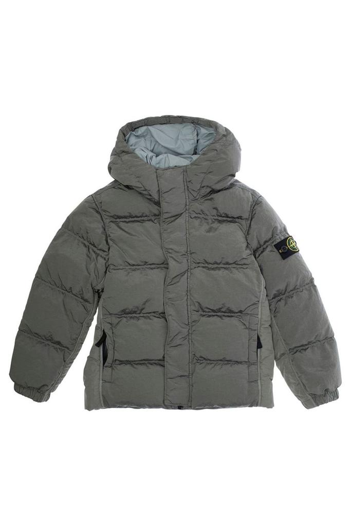 Stone Island Junior Compass Patch Hooded Jacket – On Sale