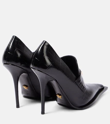 Versace Croc-effect patent leather pumps 3