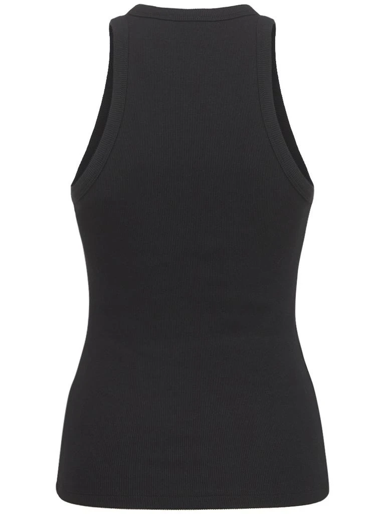 ANINE BING Eva Ribbed Cotton Jersey Tank Top 2