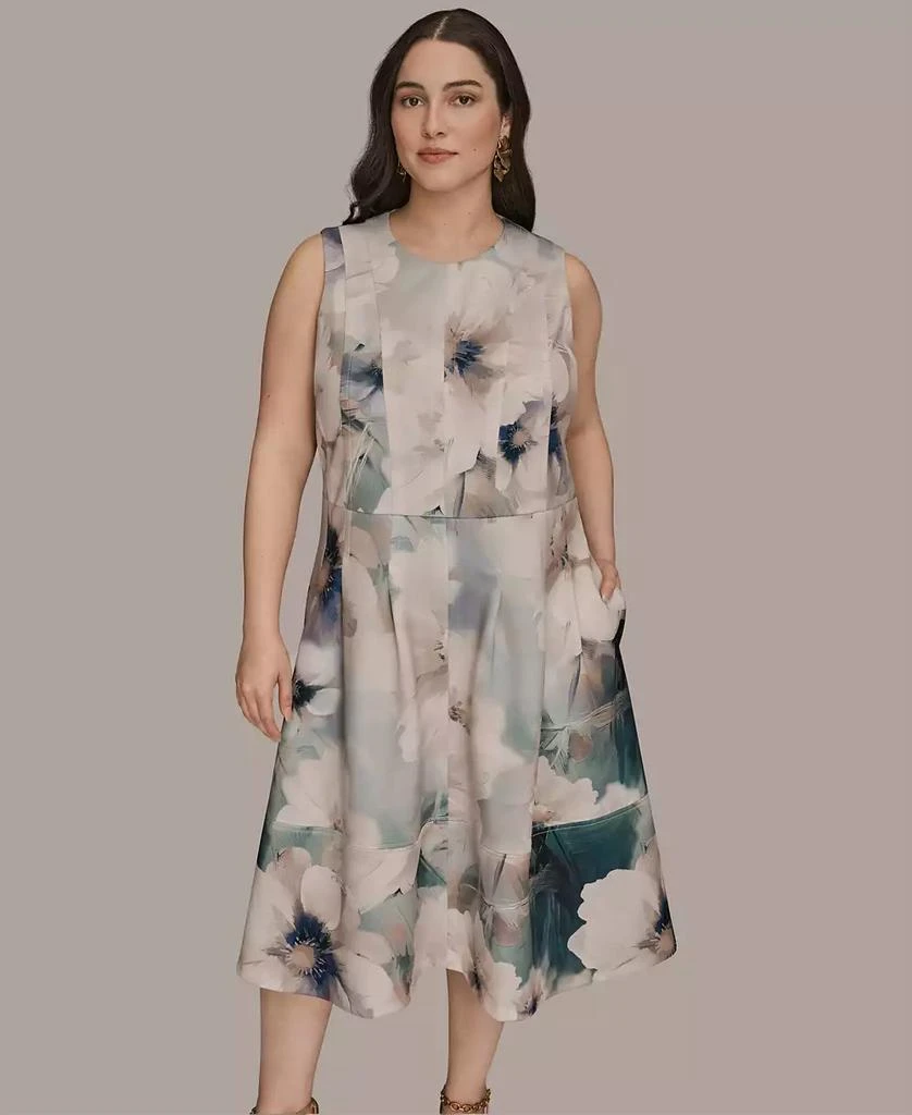 Donna Karan Plus Size Sleeveless Midi Dress 2