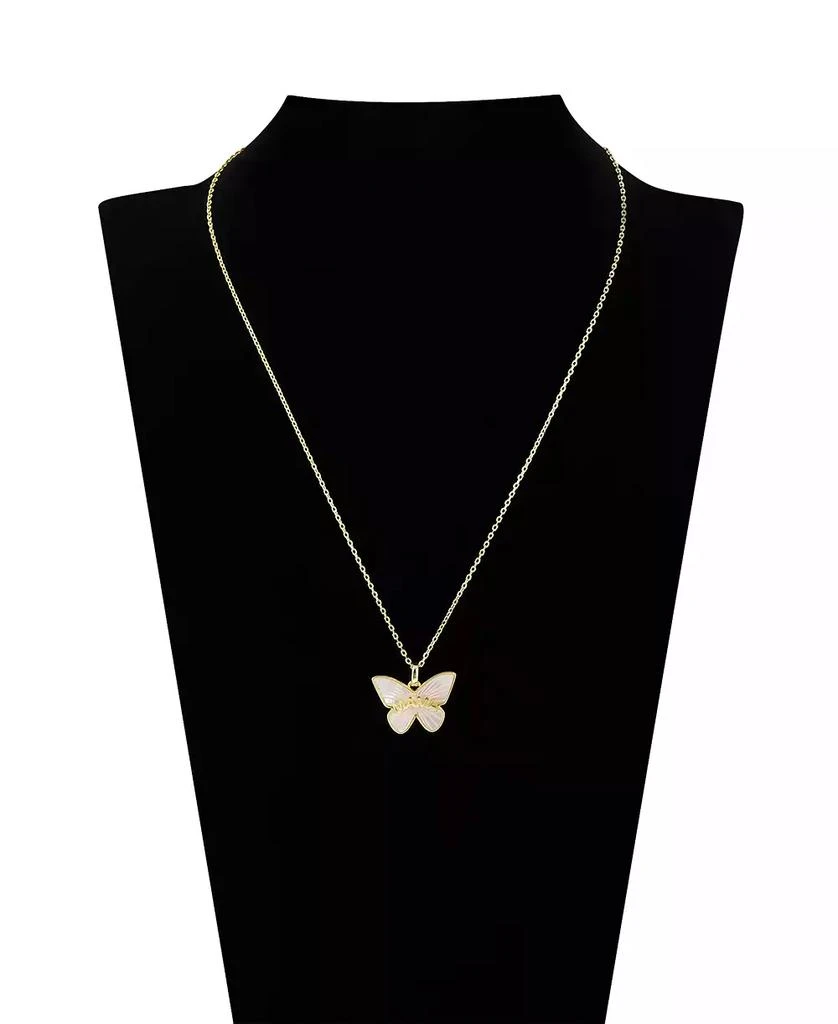 Unwritten Mother of Pearl Butterfly Mama Necklace 4