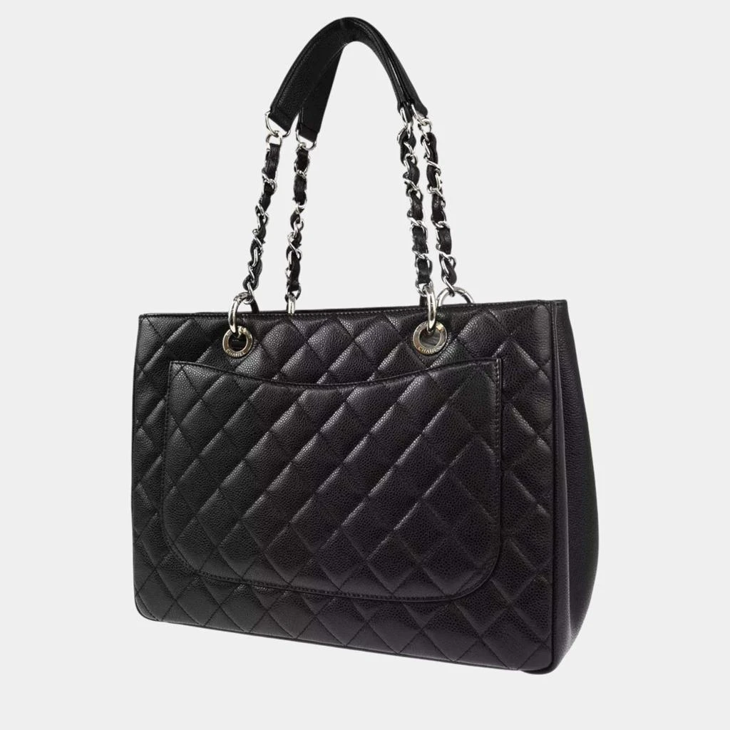 Chanel Chanel Black Calfskin Grand Shopping Tote Bag 2