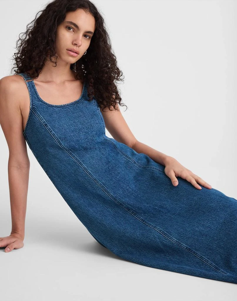 Madewell Denim Scoopneck Midi Dress 5